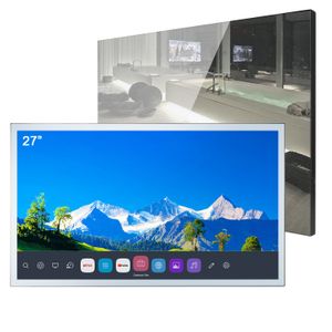 Soulaca 27 inches New WebOS Mirror LED Television for Bathroom Hotel AI Built-in Alexa Voice Control WiFi Bluetooth Smart TV Waterproof