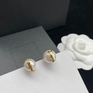 Damen-Designer-Ohrring, Ohrstecker, Buchstaben, Perlenohrringe, modische Goldohrringe, Schmuck, Herren-Luxus-Creolen-Ohrring, Boucle-Zubehör, 2209291D