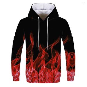 Men's Hoodies Men's Long Sleeve Hooded Sweatshirt 3D Smokey Print Casual Sportswear Abstract Graffiti Cute Color Everyday All-match