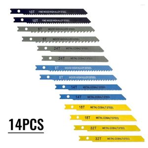 14pcs Cjigsaw Blades Set Assorted U Fitting Metal Plastic Pvc Wood 90 мм 100 -мм лезвия для черного декера с наклоном зазубренного