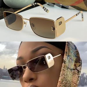 feminine gold-plated frame sunglasses 3110 designer Lens Detail Rectangular women high-end top quality outdoor UV protection eyewear with case and cleaning cloth