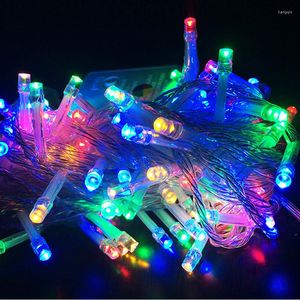 Strings 10 m RGB LED Light Light Christmas Garland Indoor Outdoor Xmas Tree Dekoracja 100 Wodoodporna wakacyjna bajki