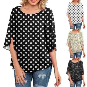 Blusas femininas tampas brancas para mulheres de verão colher casual pescoço de camiseta solta camisetas blusas