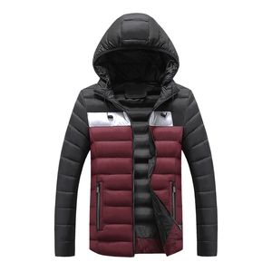 Mode Parka Jacken Männer Mit Kapuze Mantel Lässig Warme Dicke Parkas Männlichen Windjacke Oberbekleidung Solide Abnehmbare Mäntel Streetwear