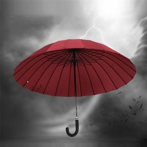 Umbrellas Water FlowerLong Handle Oversized Umbrella 24 Rib Golf Straight Can Resist Strong Wind Woman Man Paraguay 220929