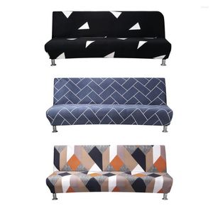 Stol täcker stretch bäddsoffa täcker all-inclusive full folding armless elastic futon slipcover soffa slipcovers utan armstöd