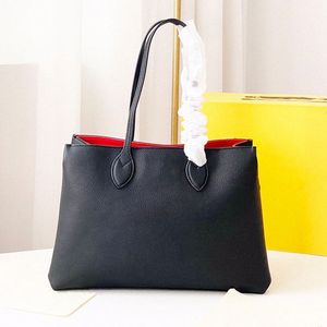 Designer Lockme Shopper Väskor Handväskor Lyx Stora Kvinnor Shopping Mode Dam Axelväska Tote med långa läderremmar