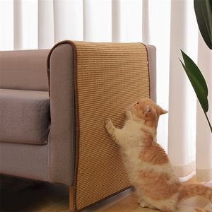 Cat Furniture Scratchers Scratcher Sisal Mat Board Scratch for Sharpen Nails Scraper s Toys Chair Table Sofa Mats Protector 220928