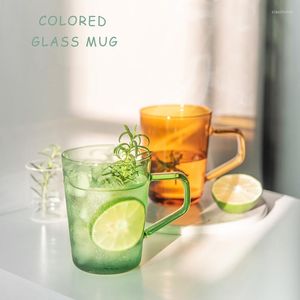 Muggar Nordic Stained Glass Cup Beer Coffee Cups Cafe Te Milk Värme Intestant Healthy Drink Mug Drinkware Restaurant Kök