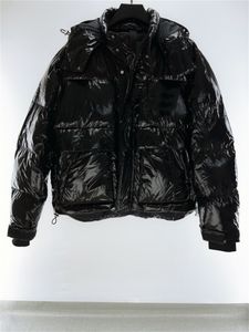 Herr dunväst Jacka Parkas Herr Designers Huvkappa Parka Överrock bokstavstryck Causal Man jackor Dam Kläder