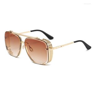 Sonnenbrille Metallm￤nner#39; s gro￟er Rahmen Vintage Steampunk Women Sun Glasses Aviation Gro￟meister UV400Sunglasses
