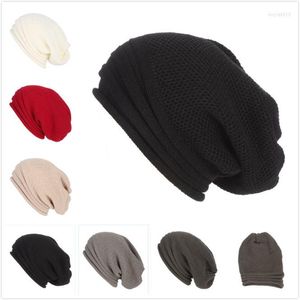 Bandanas Winter Baggy Slouchy Mütze Wolle Gestrickte Warme Mütze Für Männer Frauen Beanie Übergroße Skifahren