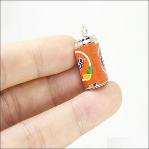 Charms 20Pcs/Lot Resin Cans Charm Simation Drink Cola Pendants Jewelry For Diy Earrings Keychain Bracelet Accessories Drop Mjfashion Dhxji