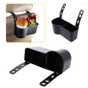 Decorações de interiores Caixa de armazenamento de carro de carro acompanhamento de copo universal para trás Bolsa multifuncional Sundries