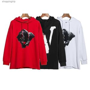 Heren Hoodies Sweatshirts Chao Nieuwe Leopard Print Large V Design Pullover Hoodie Sweater voor mannen en vrouwen
