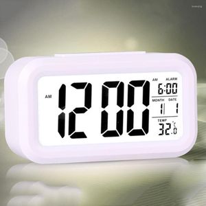Relógios de mesa Relógio de mesa elétrica Alarro eletrônico Digital Big LED Screen Desk Data Time Calendar Watch