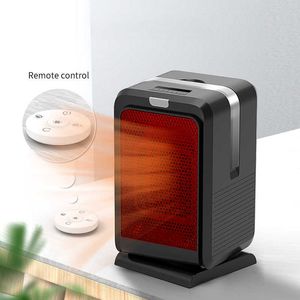 Rymdvärmare Portable Electric For Home 1000W Remote Control Desktop Mini Low Consumption Fan Room varmare sovrum Y2209