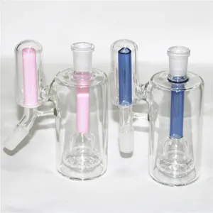 Glas-Aschefänger, 14 mm, 18 mm, Mini-Shisha-Glasbong, Wasserfänger, dicker Pyrex-Bubbler, Aschenfänger 45 90 Grad