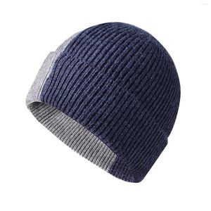 Ball Caps Sr2 Hat Women's Men's Pullover And Warm Yarn Dome Knitted Patchwork Solid Cold Music Baseball