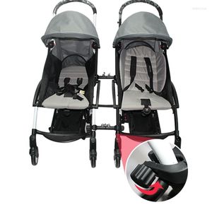 Stroller Parts 3 Pcs Twin Baby Connector Universal Joints Triplets Quadruplets Infant Cart Secure Straps Adjustable Linker Hook Safety