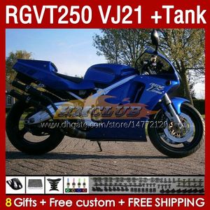 Fairings & Tank OEM For SUZUKI RGVT RGV 250CC 250 CC 1988-1989 Bodys 159No.188 RGV250 VJ21 SAPC RGVT250 RGV-250 88 89 RGVT-250 RGV-250CC 1988 1989 ABS Fairing blue glossy