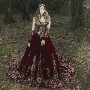 Бургундская бархатная принцесса Quinceanera платья A-Line Sequint