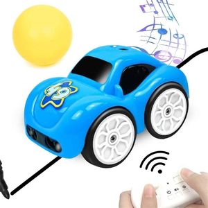 Diecast Model Car RC Intelligent Sensor Remote Control Cartoon Mini Car Radio Controlled Electric Mode Smart Music Light Toys for Children 220930