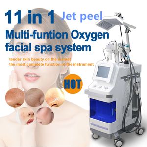 11 In 1 Multifunction Beauty Equipment Jet Peel Oxygen Sprayer Hydra Dermabrasion Facial PDT Led Skin Scrubber Skin Lifting And Rejuvenation Machine