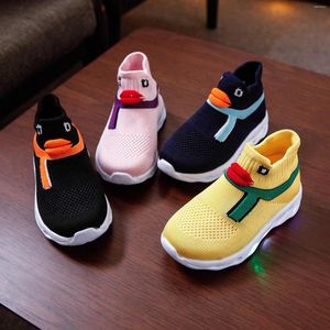 Athletic Shoes 2022 Autumn Glowing Sneakers Sock For Boys Baskets Led Slippers Sport Casual Kids Boy Girl Children Light Up Sole