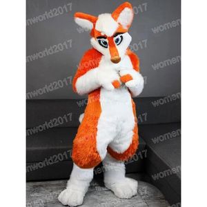 Halloween Orange Husky Dog Mascot Costume Simulation Cartoon Character Outfits Suit Adults Outfit Christmas Carnival Fancy Dress for Men Women