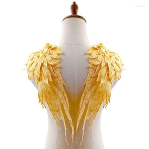 Bow Ties Angel s Wings Lolita Kadınlar Sahte Yaka Omuz Şal Sarısı Düğün Dikiş İşi Giyim Giyim Vintage Bluz Üst Diy Aksesuarları