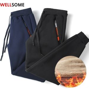 Men's Pants Cashmere Thickened Trousers Winter Lamb Sweatpant for Comfortable Sports Casual Warm Joggers 220930