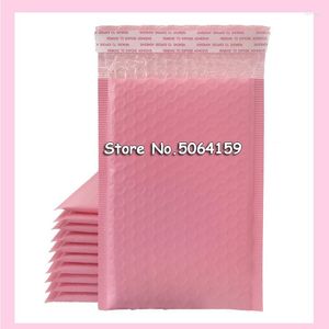 Presentförpackning 100 st 11 15 cm yttre storlek 4,3x5,9 tums rosa poly bubbla mailer självförsegling vadderade kuvert användbara 9x15 cm