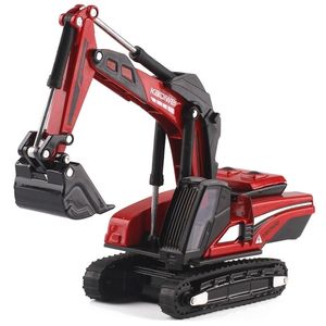 Diecast Model car high simulation alloy engineering vehicle Excavator model 1 87 dredger strong truck 220930