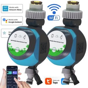 Equipamentos de rega Wi -Fi Automático Garden Water Timer para celular Controlador remoto Home Irrigação externa Irrigação Tuya Smartlife Support 220930