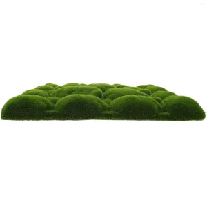 Decorative Flowers Moss Artificial Wall Fake Grass Green Mat Decor Boardfaux Foamrug Decoration Panelsturf Panel Privacy Simulation