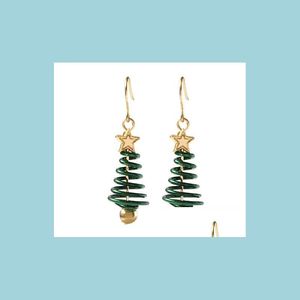 Dangle Chandelier Fashion Star Christmas Tree Brincos para Women Screw Design Earring Jóia Girt GB1369 Drop D Mjfashion Dhhdq