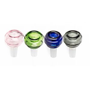 Cool Colorful 14MM 18MM Male Joint Smoking Bowls Dry Herb Tobacco Oil Filter Glass Bowl WaterPipe Bong Convert Hookah Down Stem Cigarette Holder Bowl DHL