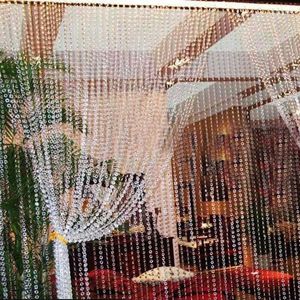 Cortina de 30m Mertes Curtains Crylic Crystal Octogonal Bad on the Door Festive Party Indoor Home Wedding Decoration