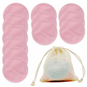 Makeup Remover Pad Velvet Make-up Removing Tissue Bamboo Fiber Face Cloth 8CM Portable Facial Wipe Remover Pads