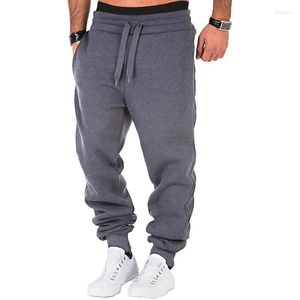 Herrbyxor Herrsport Casual Jogging Bekväma dragsträngbyxor Lätt trendiga Sweatpants Manliga vandring utomhus