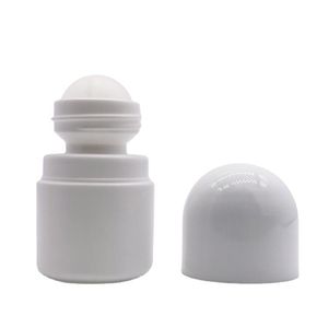 Rolo de plástico em garrafas garrafa de rolo vazio branco 30cc Rol-on Ball Bottle Bottle Deodorant Lotion Light Light Container