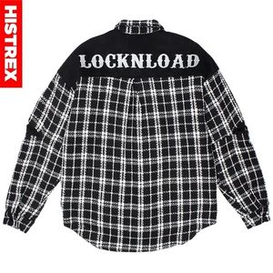 Herrjackor Histrex märke parkas jacka män skjorta hjort päls stripe lapptäcke harajuku hip hop höst vinter varma parka mens kappa 220930