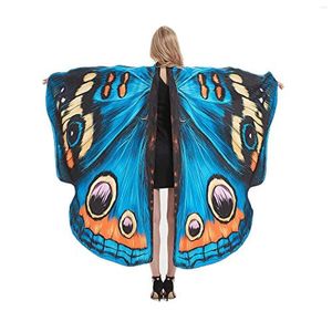 Шарфы бабочка крылья женские костюмы Шаль платчик на мысе Хэллоуин аксессуар