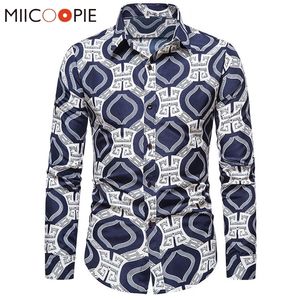 Camicie casual da uomo Retro a maniche lunghe da uomo Top hawaiani stampati multipli Slim Fit da uomo Camicia di lusso Camisas Sociais Masculinas 220930