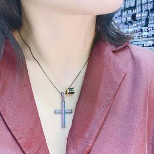 Chains YAN MEI Cross Necklace Cubic Zirconia Trendy Pendant & Chain Christmas Gift For Men/Women Holy Bible Jewelry GLD1453