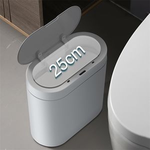 Odpadkowe kosze 8L Can może automatycznie inteligentny czujnik przechowywania gospodarstwa domowego Kuchnia kuchnia łazienka wodoodporna do sypialni toalety 220930