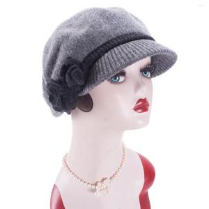 Boll Caps Two anv￤nder kvinnor 60% Wool Sboy Cabbie Cap virkning Slouchy Baggy Visor Hats A527