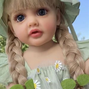 Dolls NPK 55CM full body soft silicone vinyl Reborn Toddler Girl Betty Pretty Princess lifelike Baby Doll Christmas Gift for Grils 220930