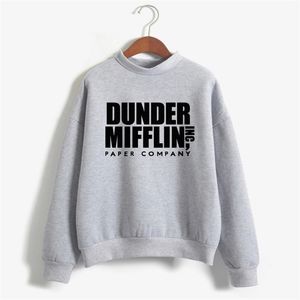 Felpe con cappuccio da donna Felpe Top The Office Tv Felpa con cappuccio Uomo Donna Dunder Mifflin Inc Paper Company Wernham Hogg TV Show Michael Scott Space Felpa 220930